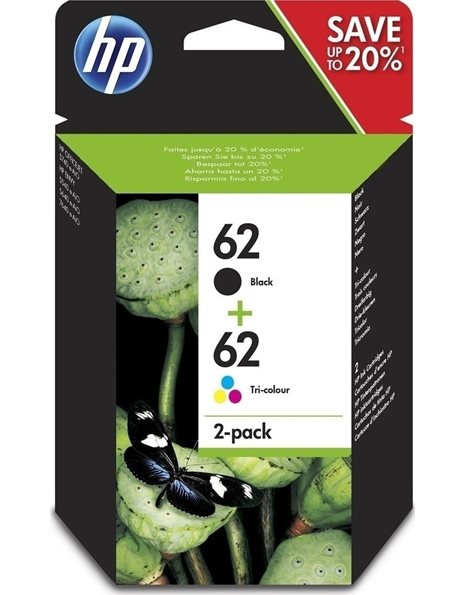 HP 62 Black/Tri-color 2-pack (N9J71AE)
