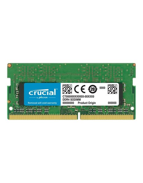 Crucial 8GB, 2666 MHz, SDRAM DDR4 SODIMM, CL17, 1.2V (CT8G4S266M)