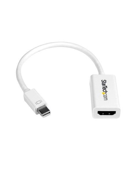 StarTech Mini DisplayPort To HDMI Adapter, White (MDP2HD4KSW)