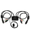 StarTech 2 Port USB HDMI Cable KVM Switch with Audio and Remote Switch - USB Powered, Black (SV211HDUA)