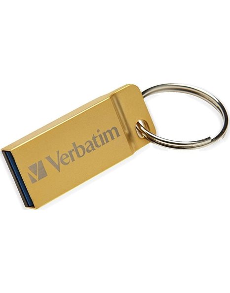 Verbatim Metal Executive 32GB USB 3.2 Flash Drive, Gold (99105)