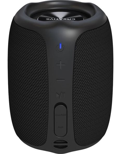 Creative MUVO Play, Portable And Waterproof Bluetooth Speaker For Outdoors, Black (51MF8365AA000)