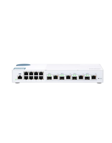 Qnap QSW-M408-4C, 12-Port 10GbE SFP+ Managed Switch (QSW-M408-4C)