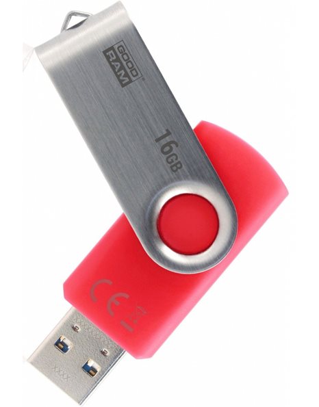GoodRAM UTS3 16GB USB 3.0 Flash Drive, Red (UTS3-0160R0R11)