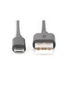 Digitus USB 2.0 Connection Cable, Type-A to Micro-B, 1.8m, USB 2.0 Compliant, Black (AK-300110-018-S)