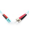 Digitus Optical Fiber Multimode Patch Cord, LC To ST MM OM3 50/125µ, 3m, Turquoise (DK-2531-03/3)