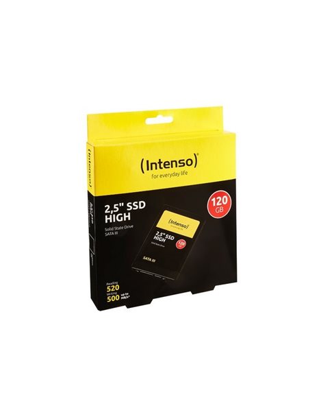 Intenso High 120 GB SSD, 2.5 inch, SATA3, 520MBps (Read)/ 480MBps (Write) (3813430)