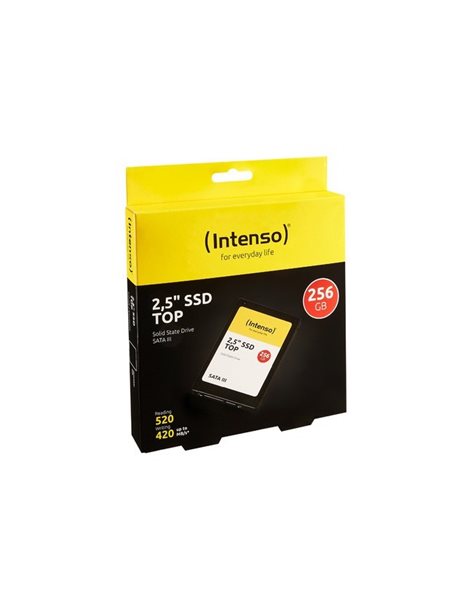 Intenso Top 256GB SSD  2,5 inch, SATA3, 520MBps (Read)/ 500MBps (Write) (3812440)