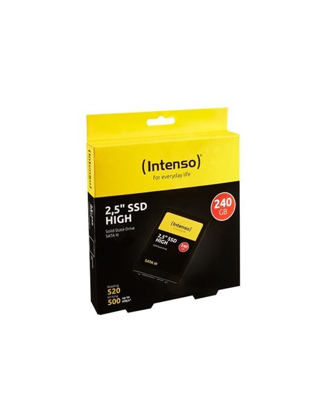 Intenso High 240 GB SSD, 2,5 inch, SATA3, 520MBps (Read)/ 480MBps (Write) (3813440)