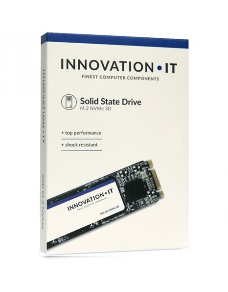Innovation IT 256GB SSD, M.2, NVMe PCIe, 2000MBps (Read)/1200MBps (Write) BULK (00-256111)
