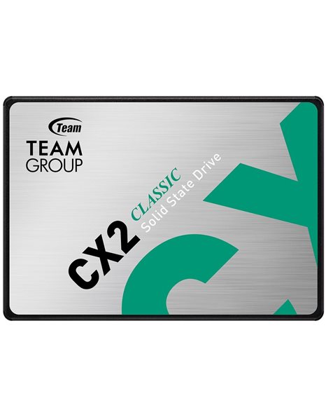 Teamgroup CX2 512GB SSD, 2.5-Inch SATA, 530MBps (Read)/470MBps (Write) (T253X6512G0C101)