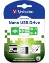 Verbatim Store N Stay Nano 32GB USB 2.0 Flash Drive, Black (98130)