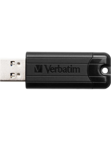 Verbatim PinStripe 256GB USB 3.2 Flash Drive, Black (49320)