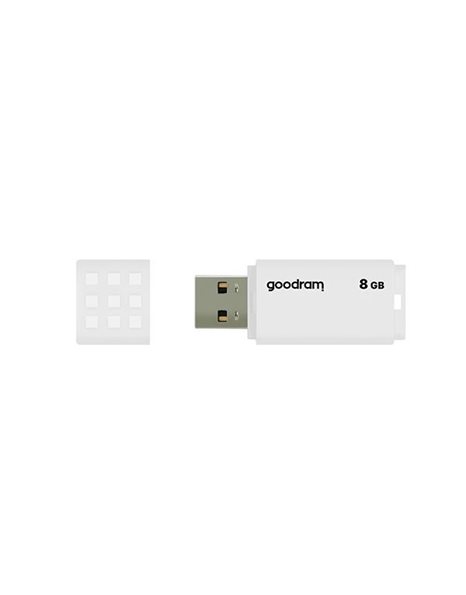 GoodRAM UME2 8GB USB 2.0 Flash Drive, White (UME2-0080W0R11)