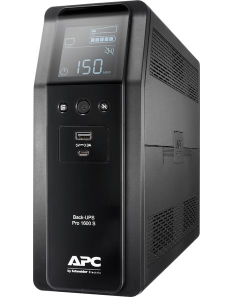 APC Back UPS Pro BR 1600VA, Sinewave,8 Outlets, AVR, LCD interface (BR1600SI)