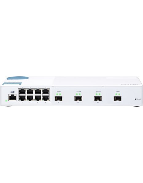 Qnap QSW-M408S, 12-Port 10GbE SFP+  Managed Switch for SMB Network Deployment (QSW-M408S)