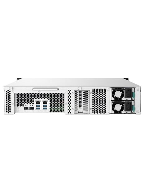Qnap TS-1232PXU-RP-4G, AL324 1.7GHz, 4GB, 12xSATA3 HDD/SSD, M.2, USB3.2, 2x10GbE, 2x2.5GLAN (TS-1232PXU-RP-4G)
