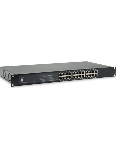 LevelOne GEP-2421W630, 24-Port Gigabit PoE Switch, 802.3at/af PoE, 630W (GEP-2421W630)