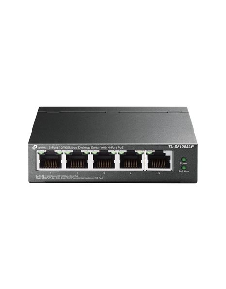 TP-Link TL-SF1005LP 5-Port 10/100Mbps Desktop PoE Switch with 4-Port PoE V1 (TL-SF1005LP)