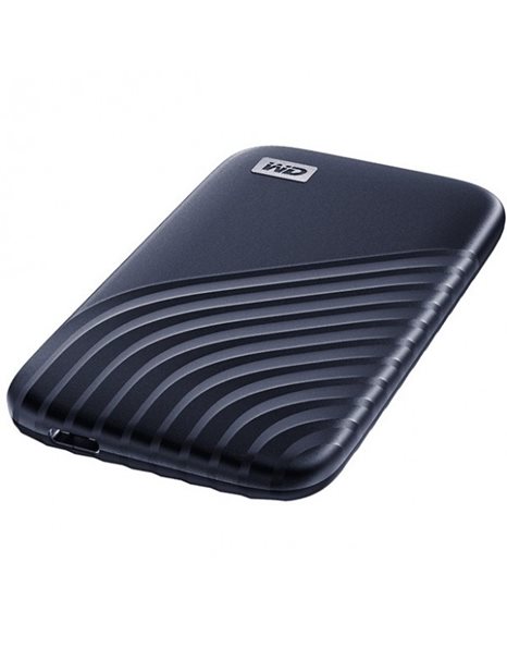 Western Digital 500 GB Portable SSD, USB Type C, Midnight Blue (WDBAGF5000ABL-WESN)
