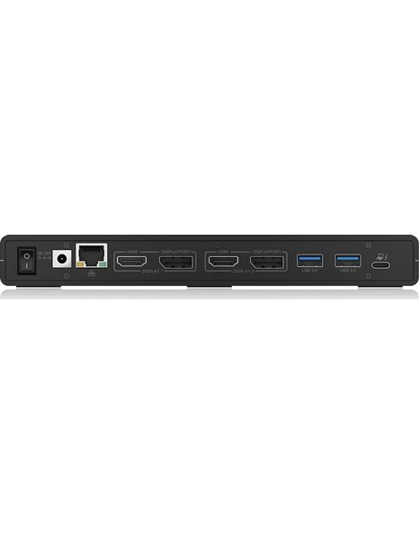 RaidSonic ICY BOX IB-DK2245AC USB Type-C DockingStation with double video interface (IB-DK2245AC)