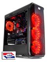 LC-POWER Gaming 988B Red Typhoon, Midi Tower, ATX, USB3.0, Side Panel, Black (LC-988B-ON)