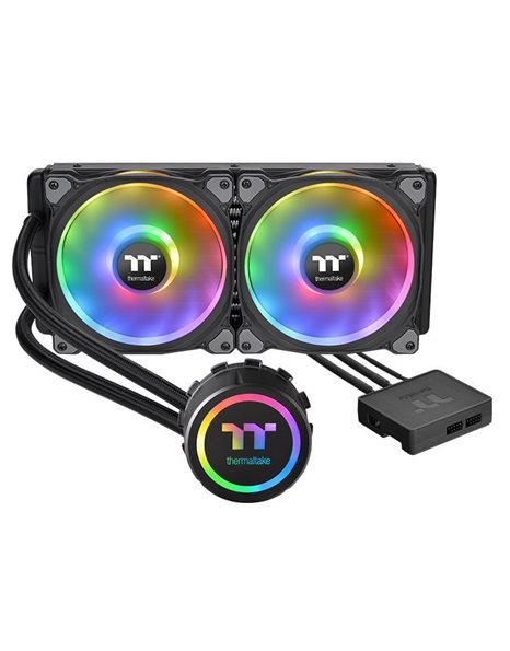 Thermaltake Floe DX RGB 280 TT Premium Edition, All-In-One Liquid CPU Cooler, 2x 140mm Fans (CL-W257-PL14SW-A)