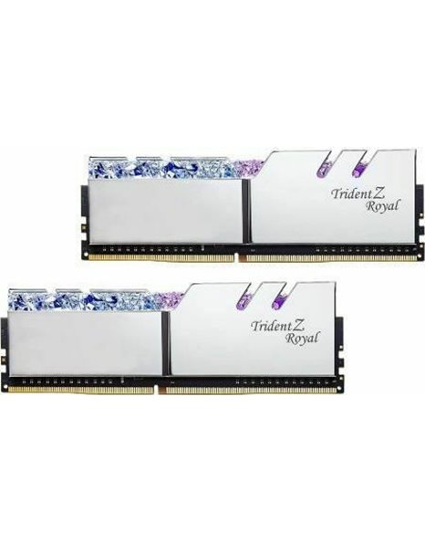 G.Skill Trident Z Royal 64GB Kit (2x32GB) 3200MHz UDIMM DDR4 CL14 1.45V, White (F4-3200C14D-64GTRS)