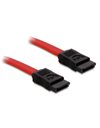 Delock Cable SATA 3 Gb/s receptacle straight to SATA receptacle straight 30 cm red (84247)