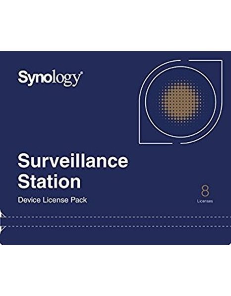 Synology Surveillance Device License Pack for 8 Cameras, 8 licenses (DEVICE LICENSE (X 8))