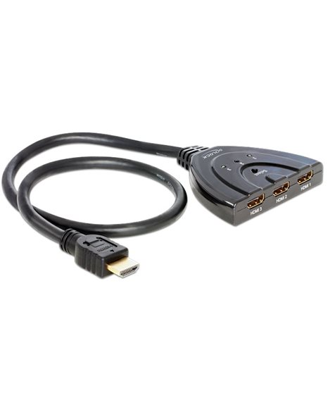 Delock HDMI 3 - 1 Switch bidirectional 4K 30Hz (87619)