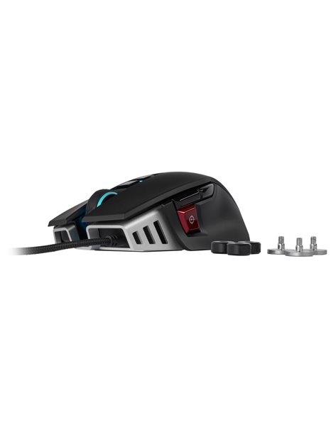 Corsair M65 ELITE Tunable FPS RGB Wired Optical Gaming Mouse, 18.000dpi, 9 Buttons, Black (CH-9309011-EU)