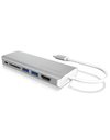 RaidSonic Icy Box USB Type-C Notebook DockingStation, Silver (IB-DK4034-CPD)