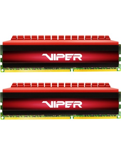 Patriot Viper 4, 32GB Kit (2x16GB) 3200MHz UDIMM DDR4 CL16 1.35V, Black/Red (PV432G320C6K)