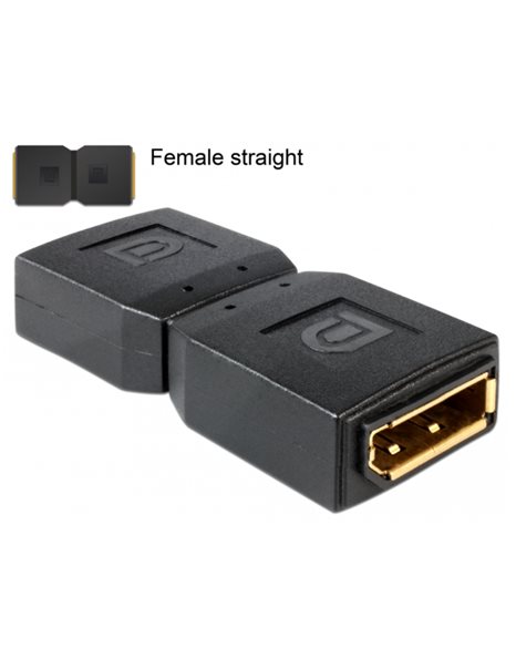 Delock Adapter DisplayPort 1.1 female to DisplayPort female Gender Changer (65374)