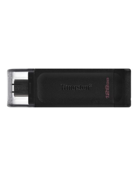 Kingston USB3.2 Flash Drive Stick Data Traveler, 128GB, Black (DT70/128GB)