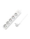 LogiLink Socket outlet 5-way with switch, 5x CEE 7/3, White (LPS246)