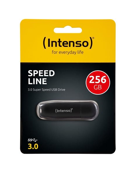 Intenso Speed Line 256GB USB3.0 Flash Drive, Black (3533492)