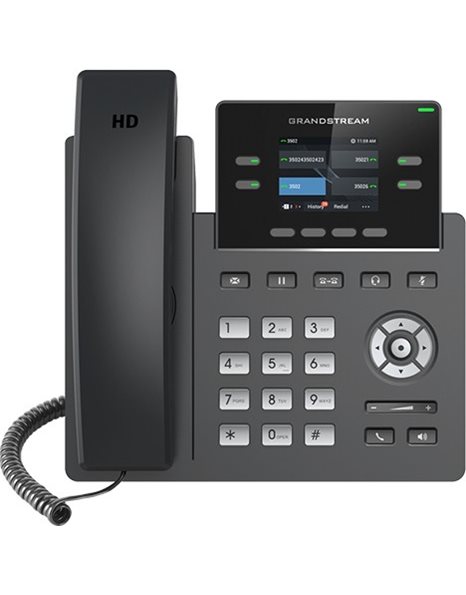 Grandstream GRP2612P, 2-line carrier-grade IP phone with PoE (GRP-2612P)
