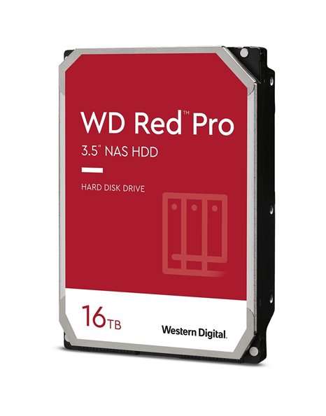 Western Digital Red Pro NAS, 16TB HDD, SATA3, 7200RPM, 512MB (WD161KFGX)