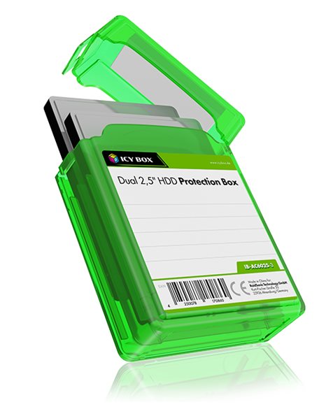 RaidSonic ICY BOX IB-AC6025-3 -Protection box set for 2x 2.5" SSD/HDD (IB-AC6025-3)