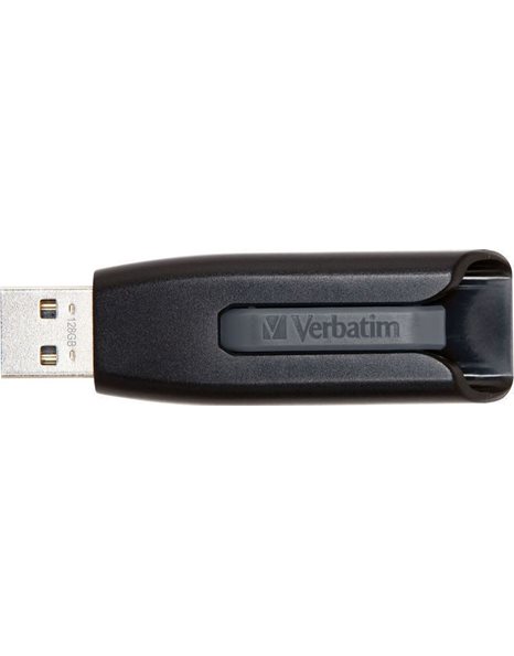 Verbatim V3 128GB USB 3.2 Flash Drive, Black (49189)