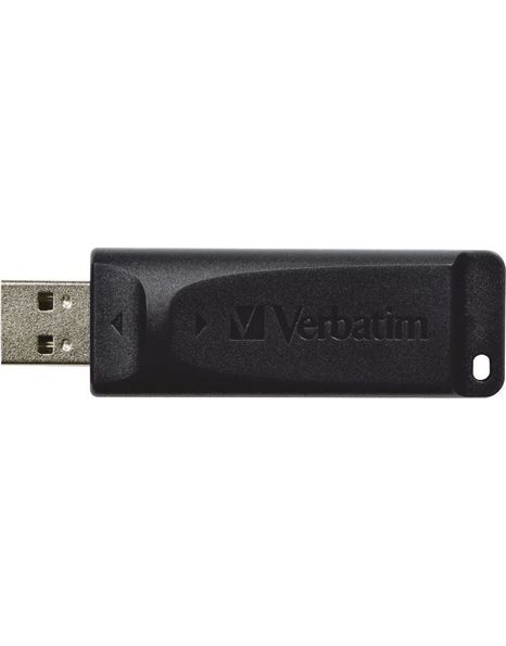 Verbatim Slider 16GB USB 2.0 Flash Drive, Black (98696)