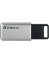 Verbatim Secure Pro 32GB USB 3.2 Flash Drive, Silver (98665)