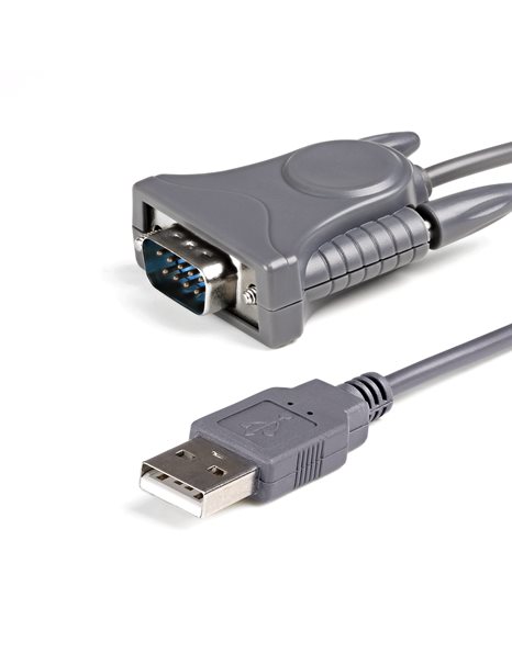StarTech USB To RS232 DB9/DB25 Serial Adapter Cable, M/M, Gray (ICUSB232DB25)
