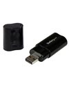 StarTech USB Stereo Audio Adapter External Sound Card, Black (ICUSBAUDIOB)