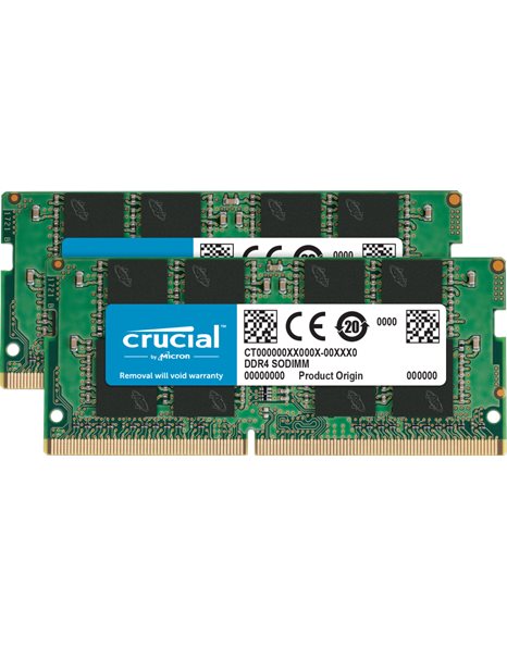 Crucial 16GB Memory Kit (2x8GB) 3200MHz SODIMM CL22, 1.2V (CT2K8G4SFRA32A)