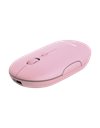Trust Puck Rechargeable Bluetooth Wireless Optical Mouse, 4 Buttons, 1600dpi, Pink (24125)