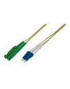 Digitus Optical Fiber Patch Cord, Duplex, E2000 (APC) To LC (UPC) R+M, SM OS2 09/125µ, 2m, Yellow (AL-9E2000LC-02I)