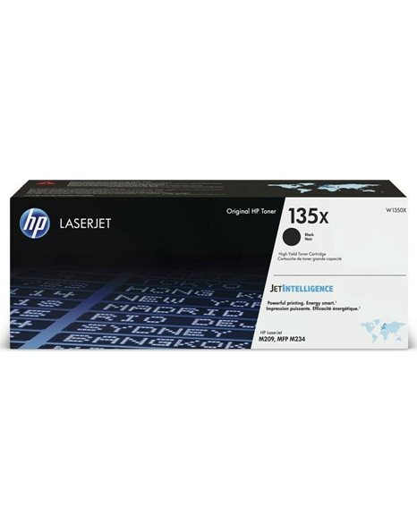 HP LaserJet 135X Original High (XL) Yield Toner Cartridge,2400 Pages, Black (W1350X)